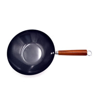 Prestige Nonstick Wok Pan 30Cm | Stir Fring Pan with wooden Handle | Black - PR42252