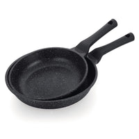 Prestige Essentials Nonstick Pots and Pans Set | Induction Cookware Set 11 Pieces | Non Stick Set Combo | Granite Cooking Set | Fry Pan Non Stick Combo Set | Black - PR80985