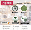Prestige Essential 10 pcs Cookware Sets | Granite Coated Pots and Pans Set | Non-Stick Induction Compatible Cookware | Black - PR80997