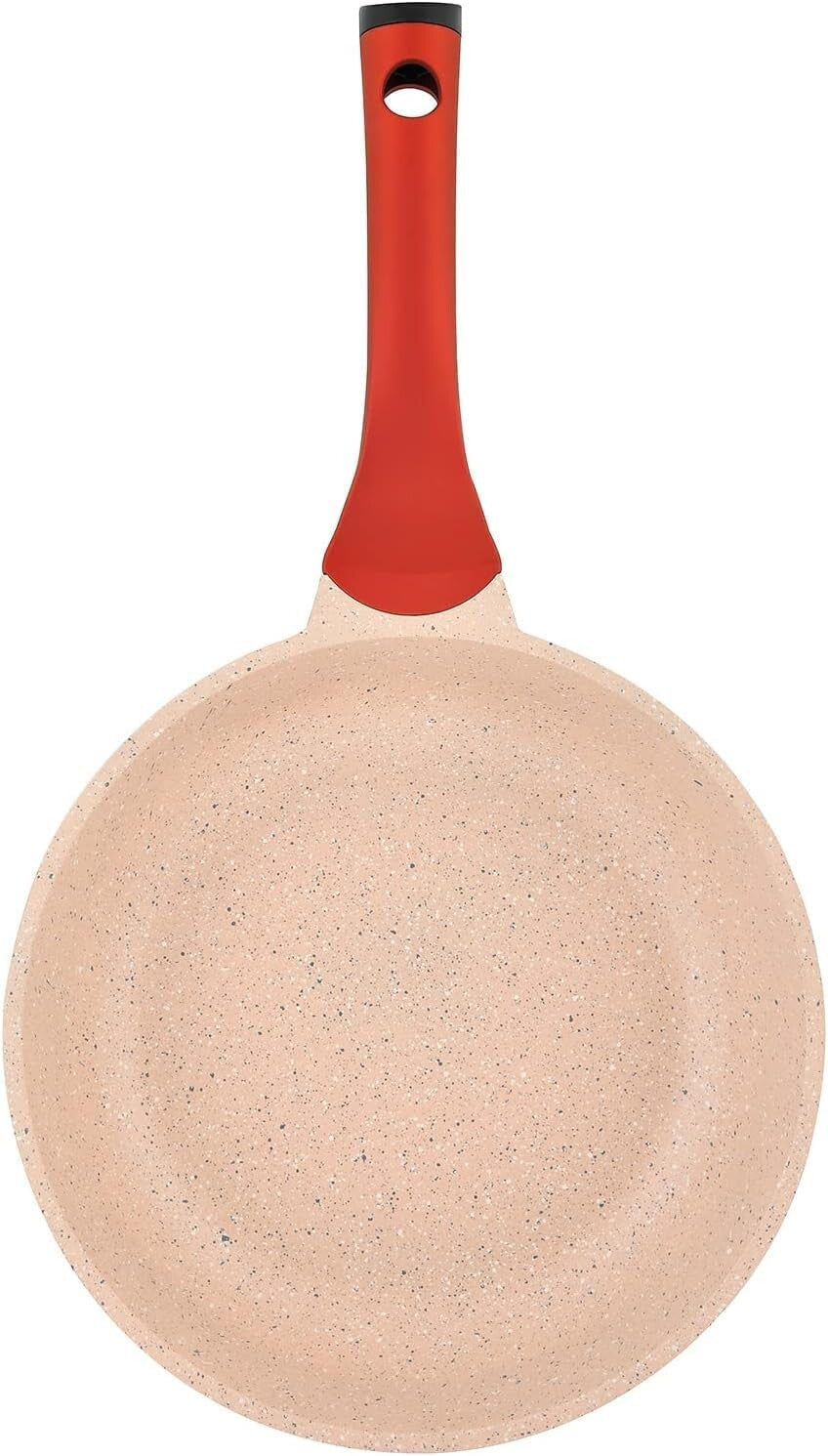 Prestige Essentials 9pcs Pots and Pans Set | Nonstick Cookware Sets | Granite Pots Set | Kitchen Induction Pots and Pans Cooking Sets | Pan Sets for Cooking | Pink - PR80991