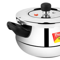 Prestige Stainless Steel Deluxe Alpha Svachh Mini Handi 3 Ltr Pressure Cooker | MPD20267