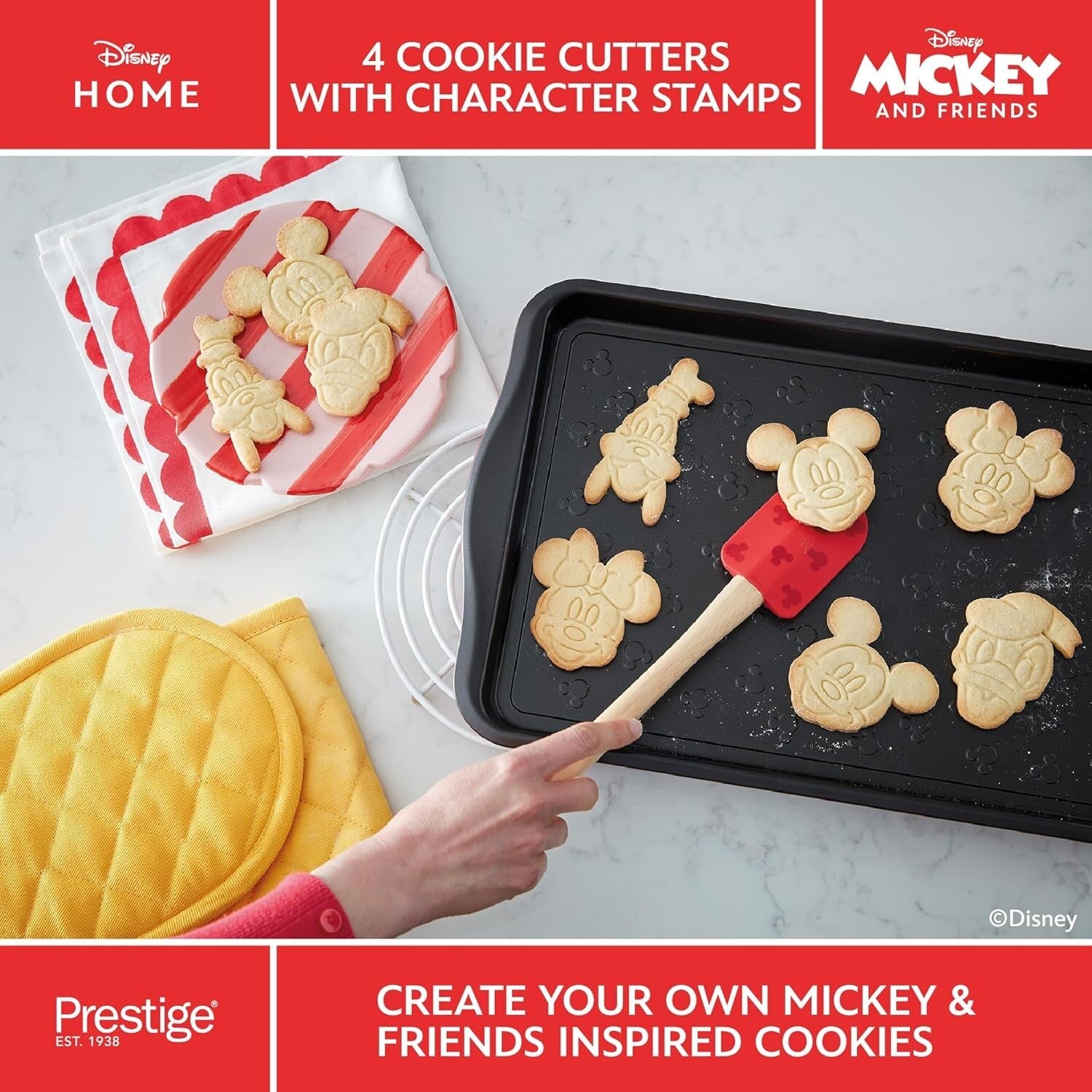 Prestige X Disney Cookie Cutters Set 4 Piece | PR48807