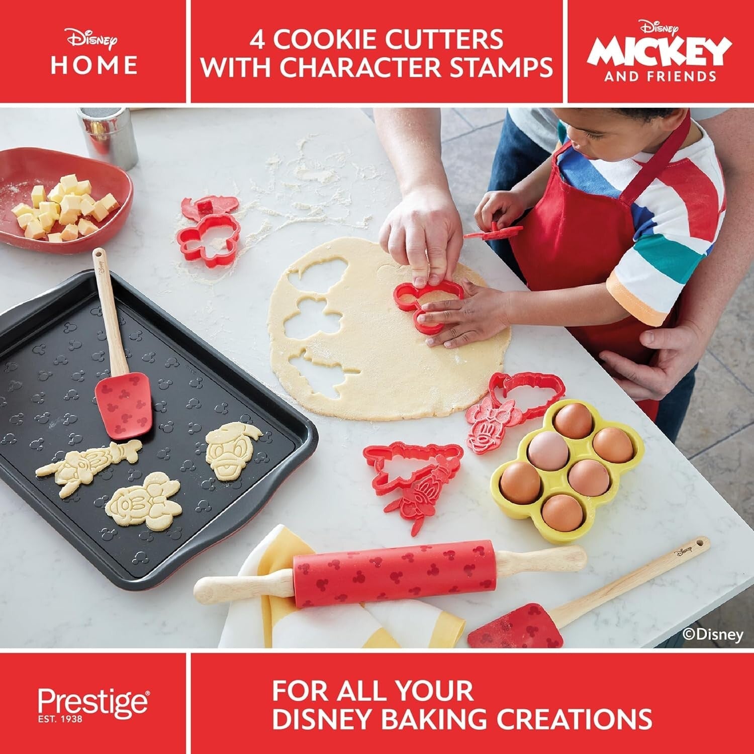 Prestige X Disney Cookie Cutters Set 4 Piece | PR48807