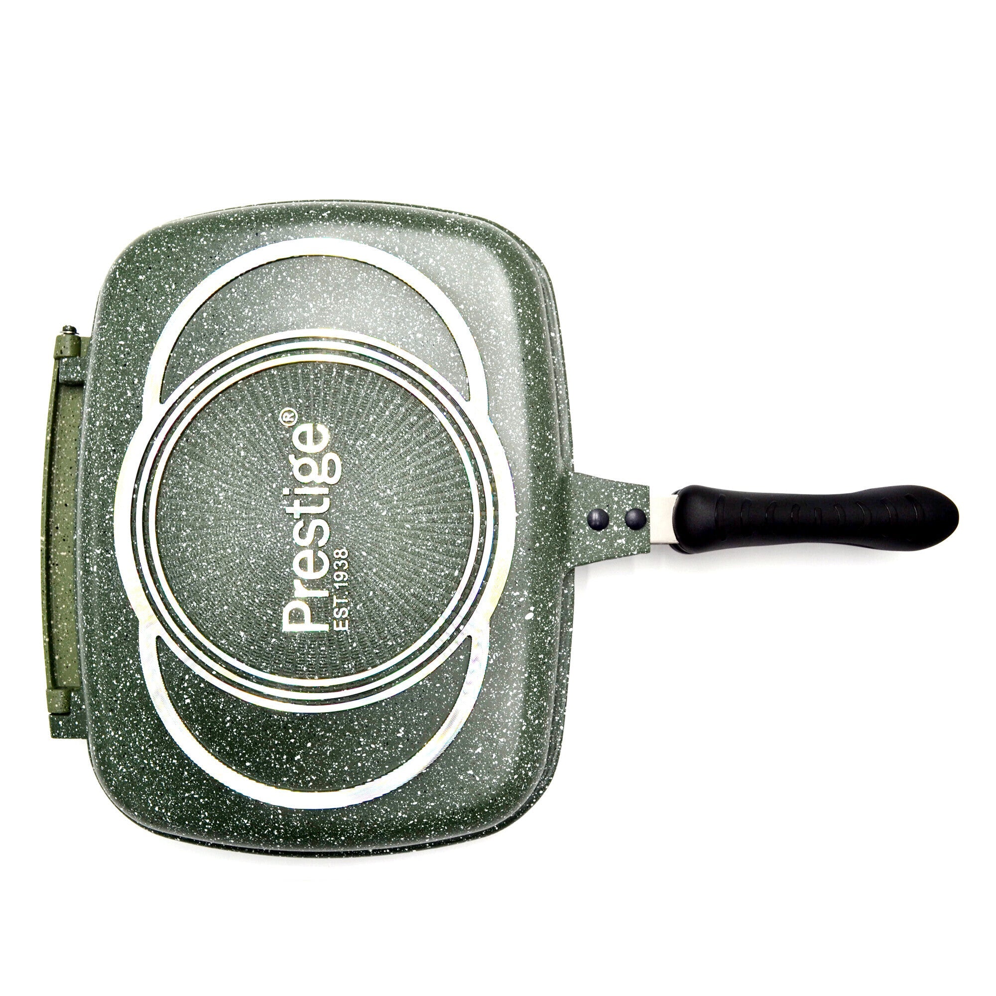 Prestige Double Fry Pan 32cm | Double-Sided Non-Stick Griddle Pan | Foldable Flipping Grill Frying Pan - PR80973