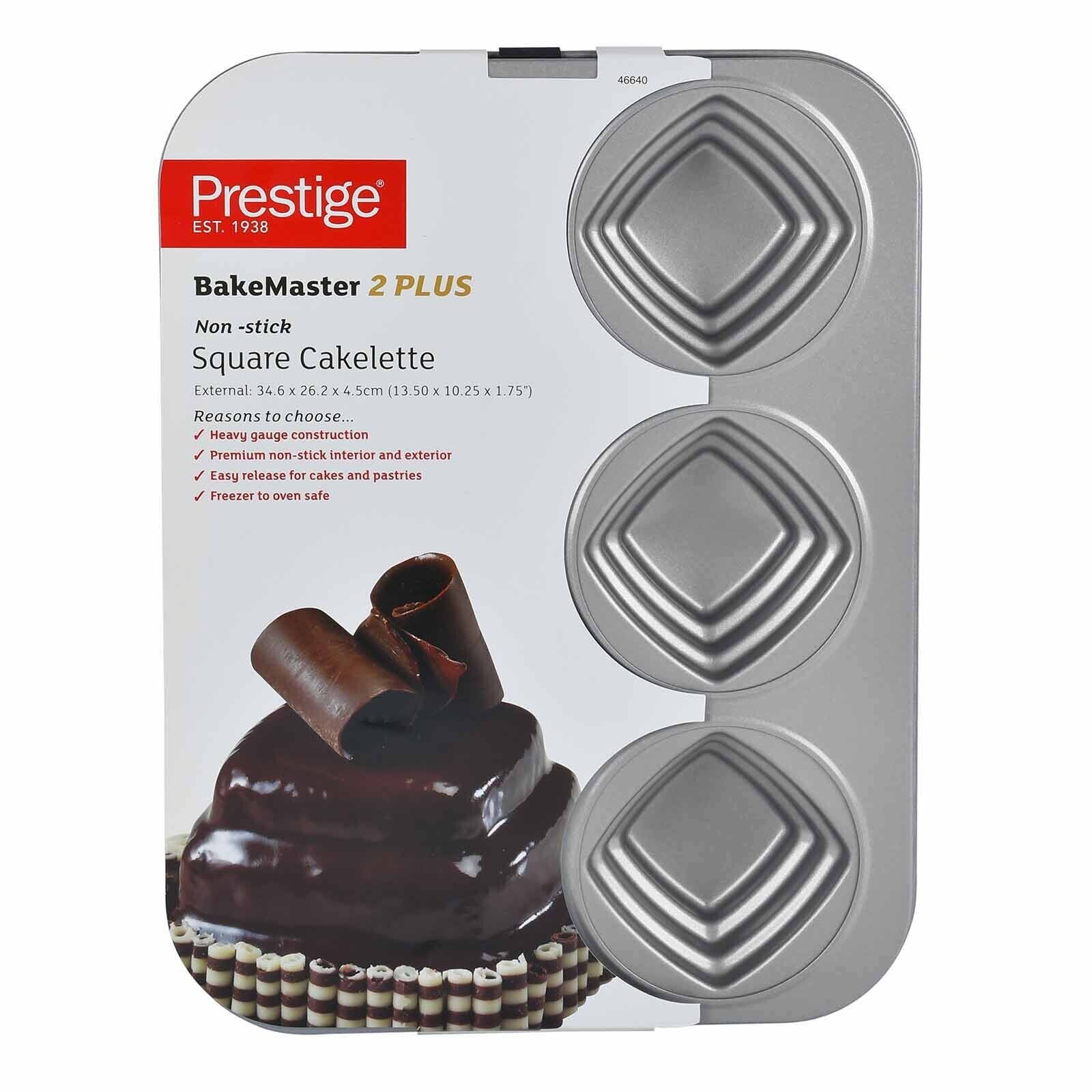 Prestige Bakemaster 2 Square Cakelette Pan | PR46640