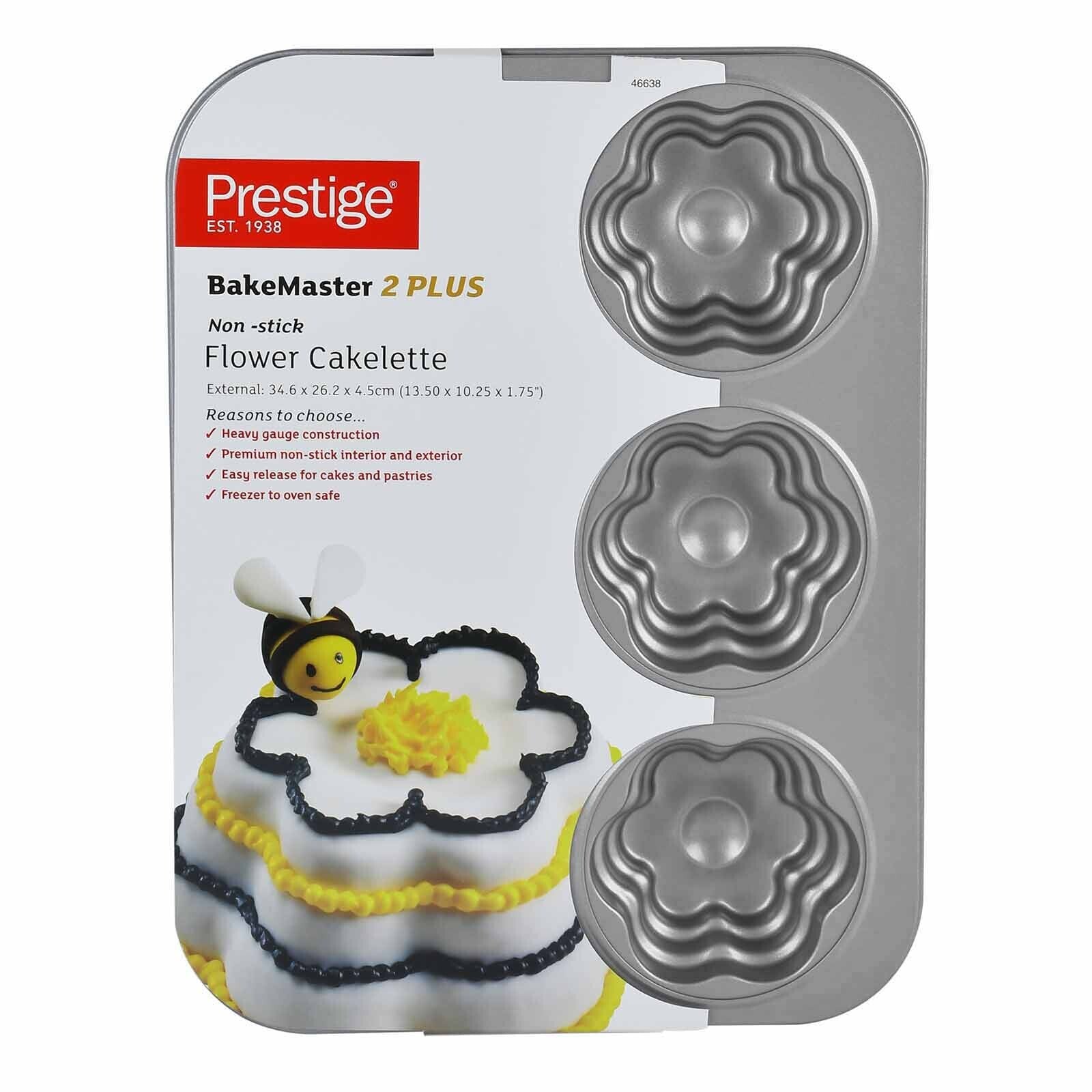 Prestige Bakemaster 2 Flower Cakelette Pan | PR46638