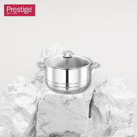 Prestige Stainless Steel 12Pc Cookware Set | Induction Bottom Pots and Pans Set | Cooking Combo Set Model- PR80981
