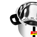 Prestige Svachh Alpha Pressure Cooker 5.5L | Induction Compatible Stainless Steel Pressure Cooker | MPD20251 - Grey