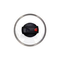 Prestige Safecook Nonstick Saucepan 18 cm | Aluminum Saucepan with Glass Lid | PR22097 - Black