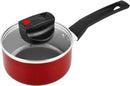 Prestige Classique Non-Stick Sauce Pan 14 cm | 3X Ultra Tough Frying Pan | Red - PR15906