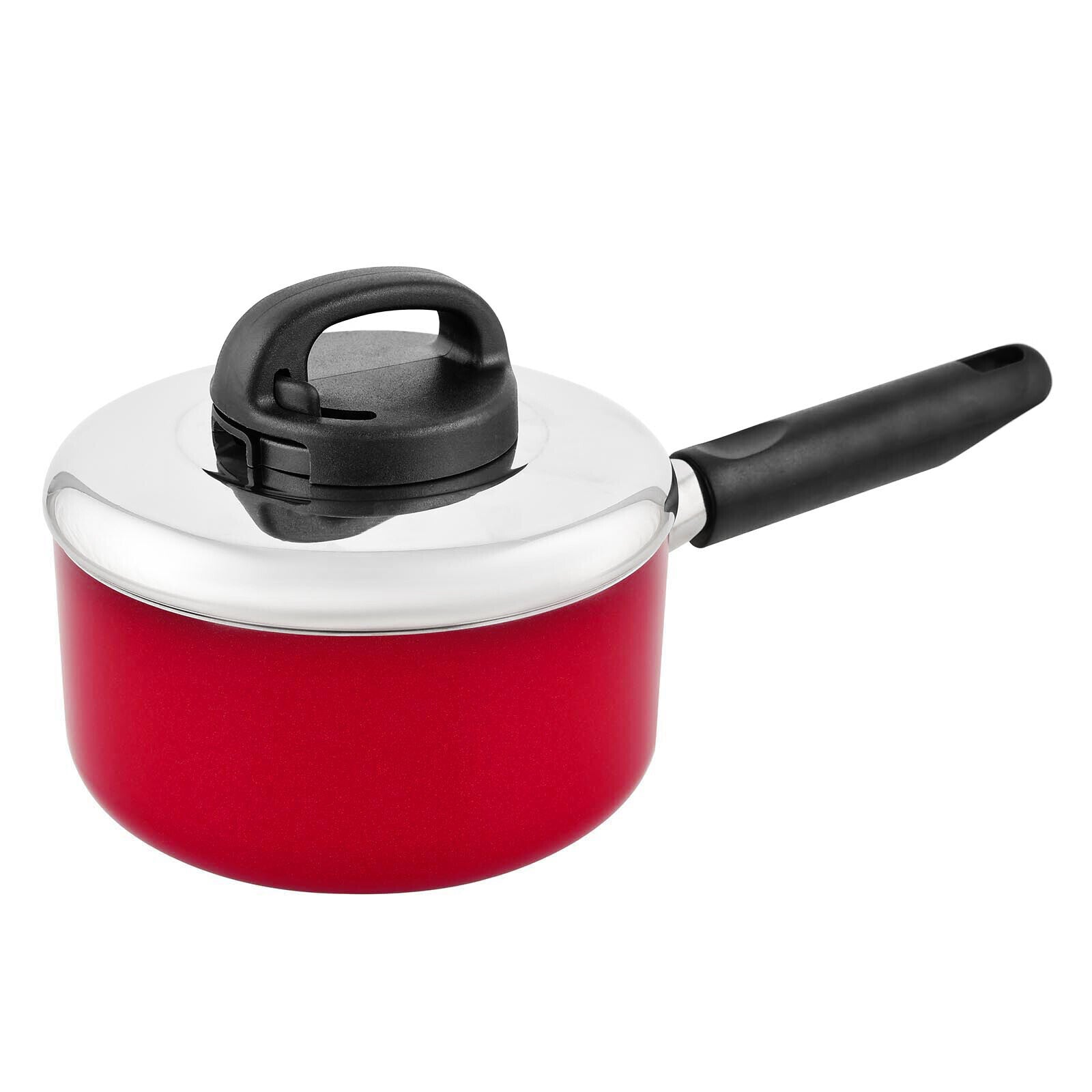 Prestige Classique Non-Stick Sauce Pan 16 cm | 3X Ultra Tough Frying Pan | Red - PR15907