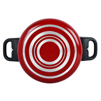 Prestige Classique Non-Stick Casserole 1.9L / 18 cm | 3X Ultra Tough Cooking Pot with Stainless Steel Lid | Red - PR21542