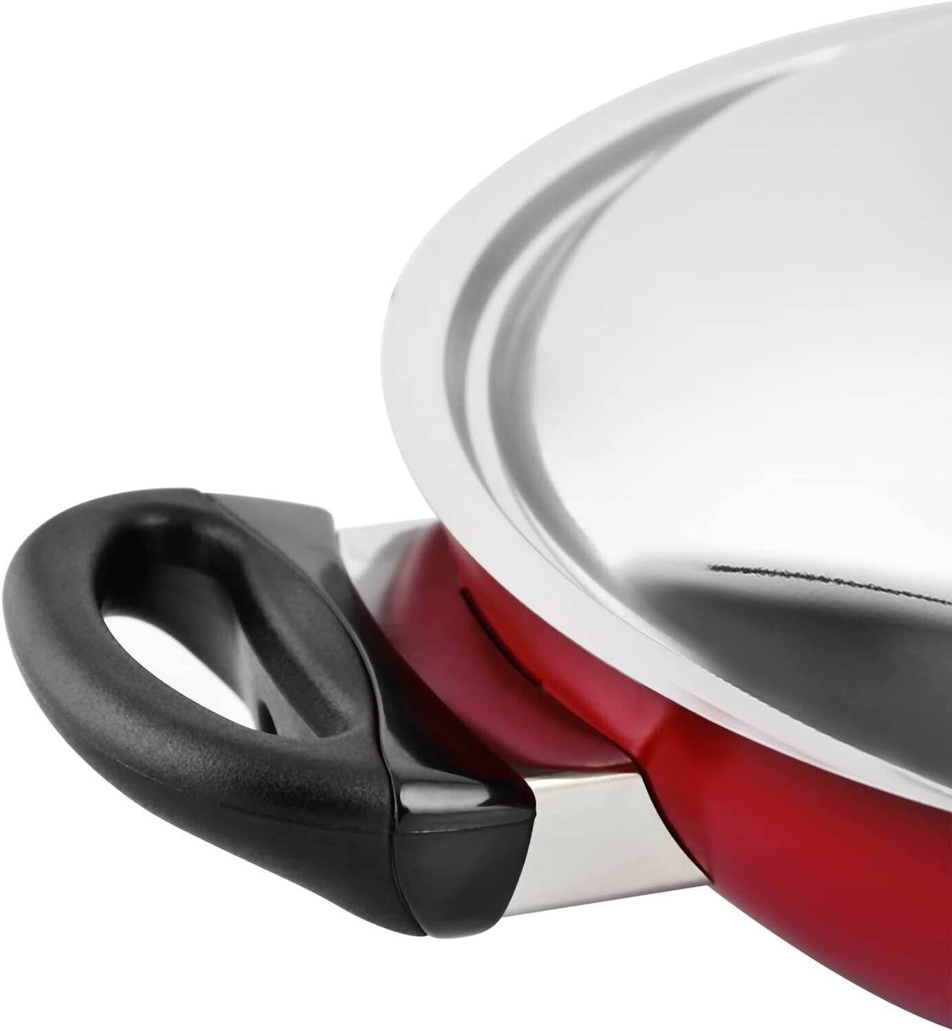 Prestige Classique Flat Bottom Kadai with Stainless Steel Lid 30cm | 3X Ultra Tough Kadai with Lid | PR21500