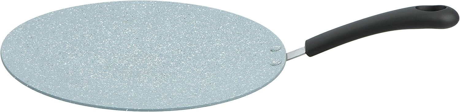 Prestige Speckled Concave Tawa 30 Cm | Long Lasting Non Stick Aluminum Tawa for Roti | Grey - PR15875