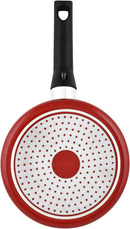 Prestige Classique Non-Stick Sauce with SS Lid Pan 20 cm | 3X Ultra Tough | Frying Pan | Red - PR15909