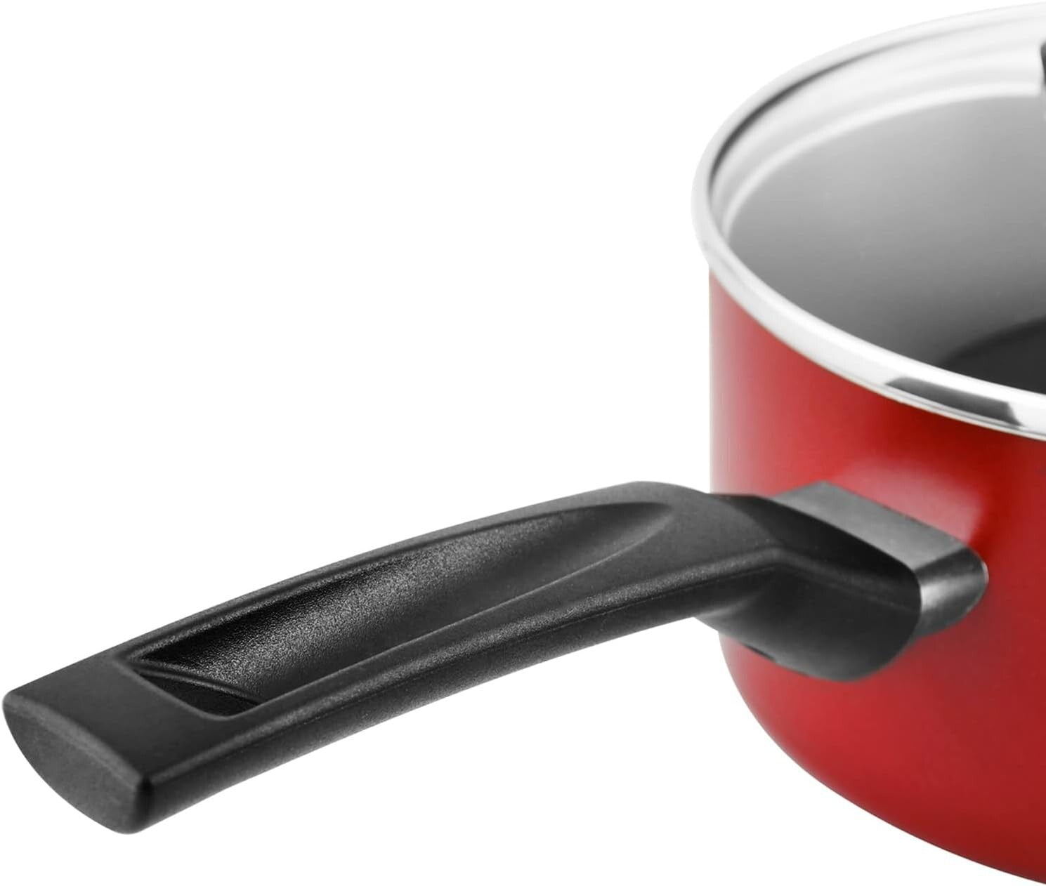 Prestige Classique Non-Stick Sauce with SS Lid Pan 20 cm | 3X Ultra Tough | Frying Pan | Red - PR15909