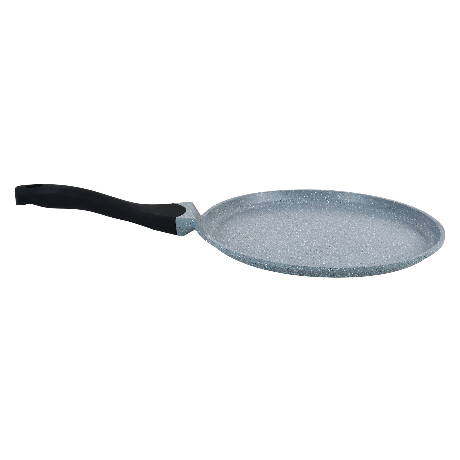 Prestige Cast Aluminium 28 CM Speckled Tawa | Long Lasting Non Stick Coating | Non Slip Bakelite Handle | Aluminium Induction base|Induction Compatible | PR15855 - Grey