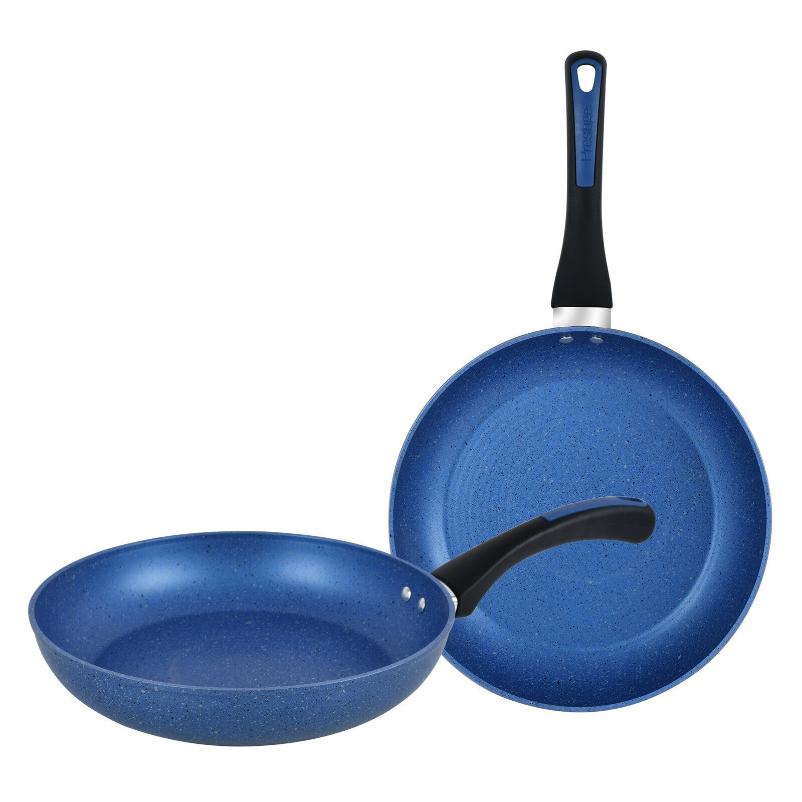 Prestige Endurance Non Stick 2Pcs Fry Pan Set | Induction Compatible Frying Pan Set 20cm + 25cm | Blue - PR1560