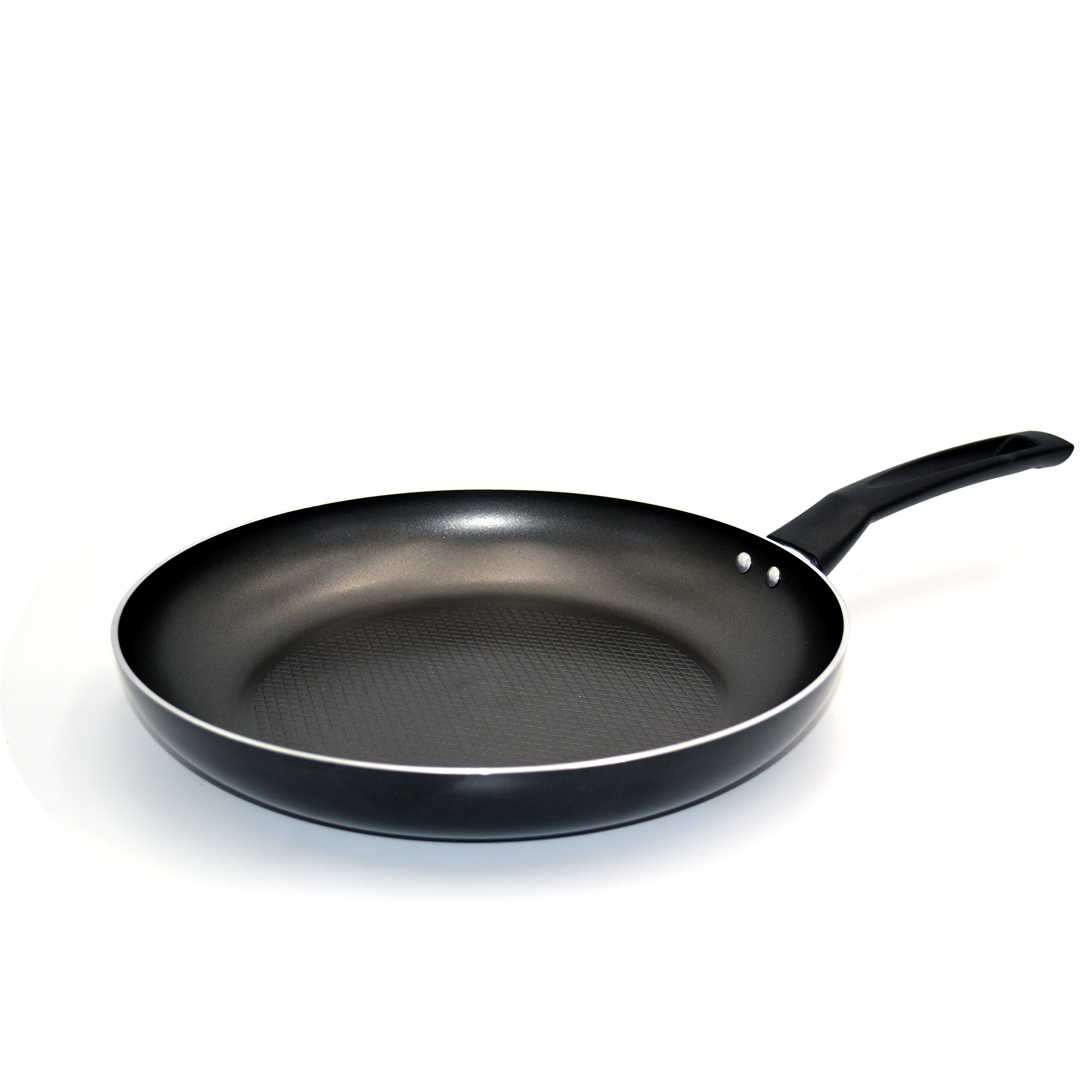 Prestige Safecook Non-stick 20cm Open Frypan | Induction Base Frying Pan Non-Stick | Diamond shield triple coated Pan - PR22088 - Black