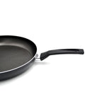 Prestige Safecook Non-stick 32cm Open Frypan | Frying Pan Non-Stick | Dimple shield triple coated Pan - PR22094 - Black