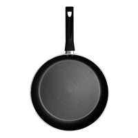 Prestige Safecook Non-stick 32cm Open Frypan | Frying Pan Non-Stick | Dimple shield triple coated Pan - PR22094 - Black