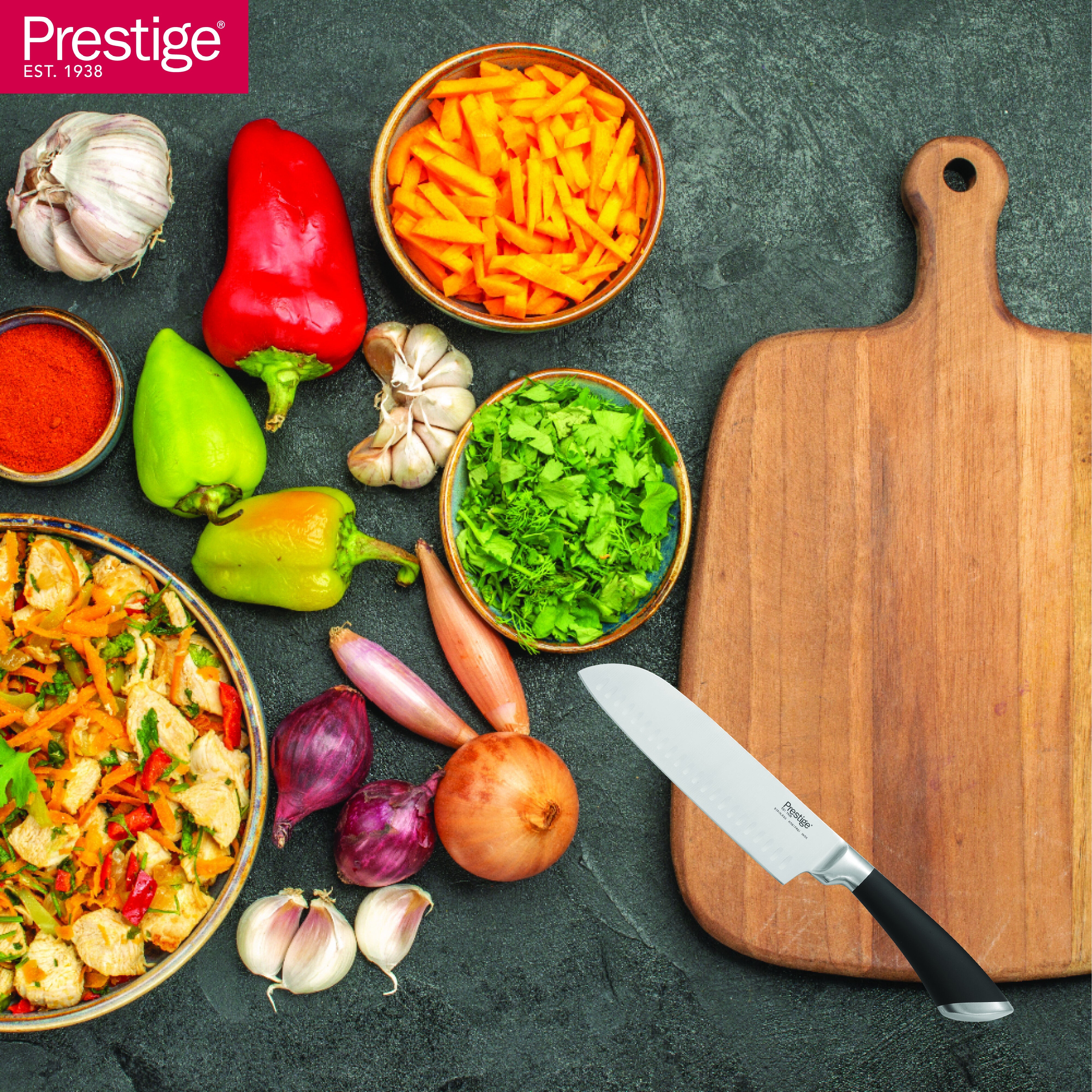 Prestige Deko 7'' Santoku Knife | PR57543