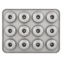 Prestige Mini Donut Pan | Non-Stick Baking Pan with 12 Cup | Donut Baking Tray | Grey - PR218616