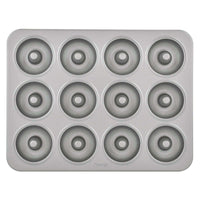 Prestige Mini Donut Pan | Non-Stick Baking Pan with 12 Cup | Donut Baking Tray | Grey - PR218616