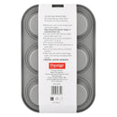 Prestige Non-Stick Carbon Steel 6 Pcs Cup Muffin Pan | Cupcake Baking Pan | Grey - PR28611