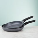 Prestige Essentials 4x Ultra Touch Twin Fry Pan Set of 20cm + 26cm | Non-Stick Granite Coated Frying Pan | PR81168